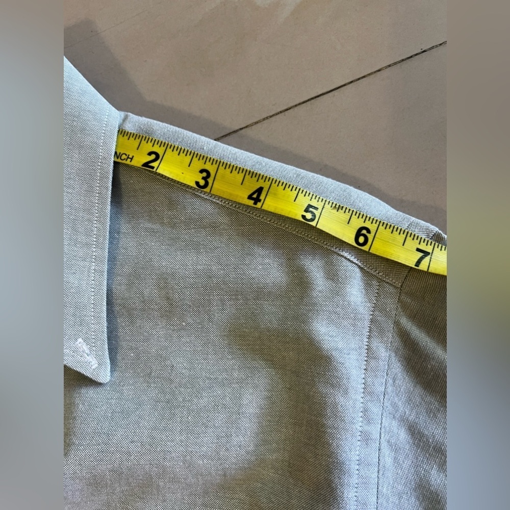 Claybrooke Wrinkle Free Dress Shirt Clay Brooke shirt long sleeve size 16 34/35 - Picture 5 of 14
